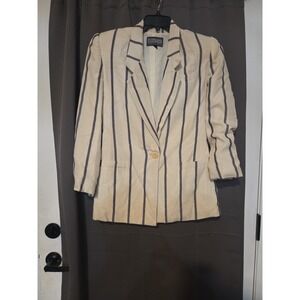 Stirling Cooper Striped Blazer, Women's Size 4 Jacket, Blue‎ Red & White, Lined